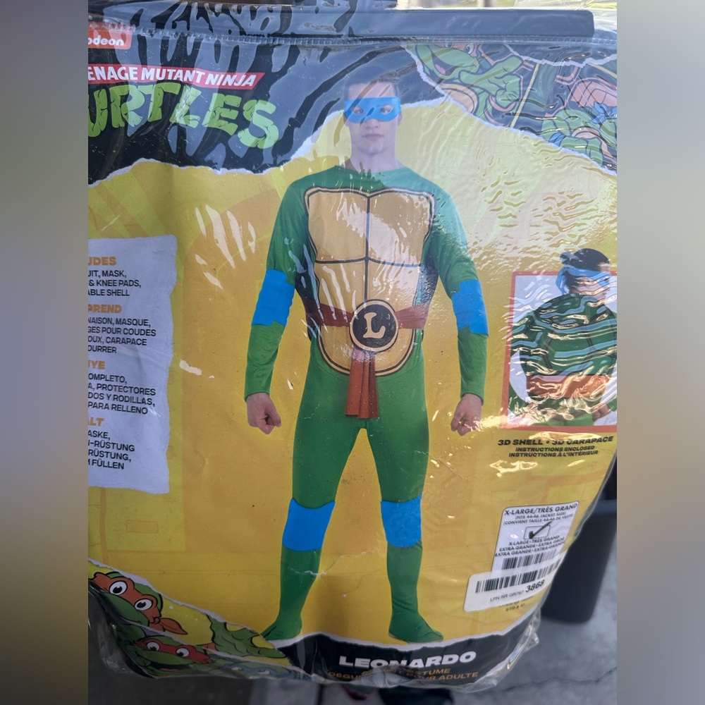 Men’s Ninja Turtle costume - XL